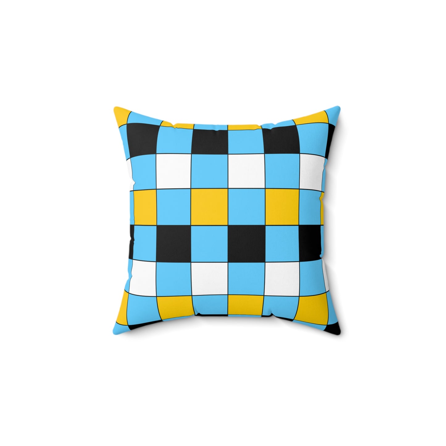 Saint Lucia Retro Check Cushion Pillow