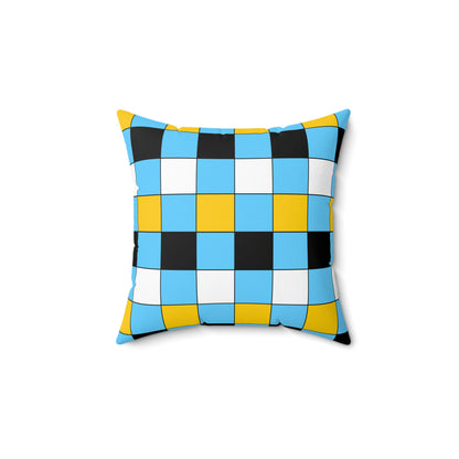 Saint Lucia Retro Check Cushion Pillow