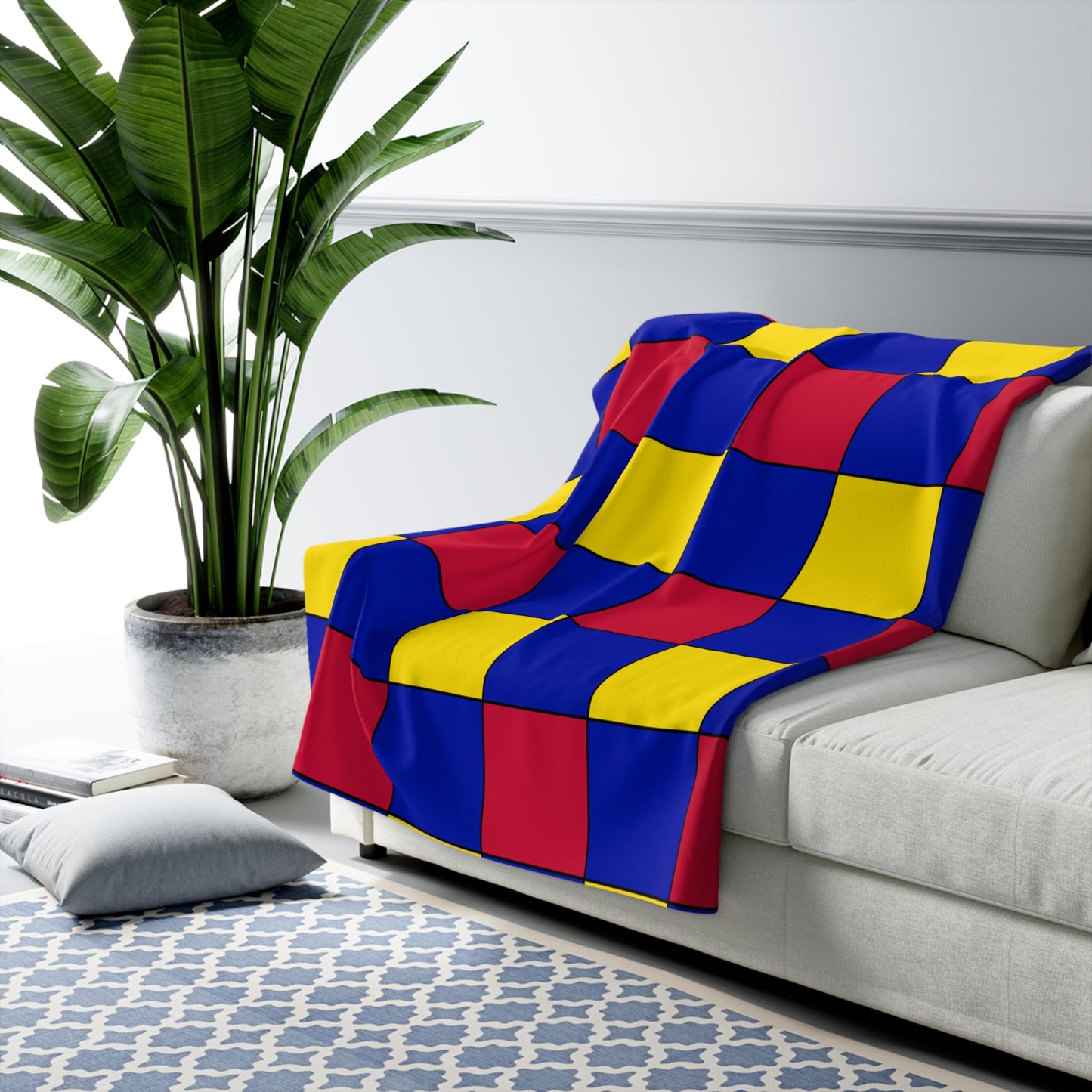 Andorra Retro Check Blanket Throw