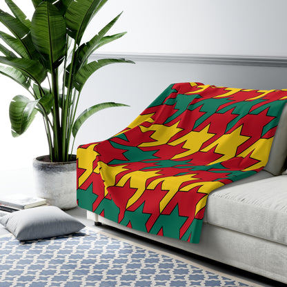 Grenada Retro Houndstooth Blanket Throw