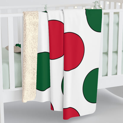 Algeria Retro Polka Dots Blanket Throw