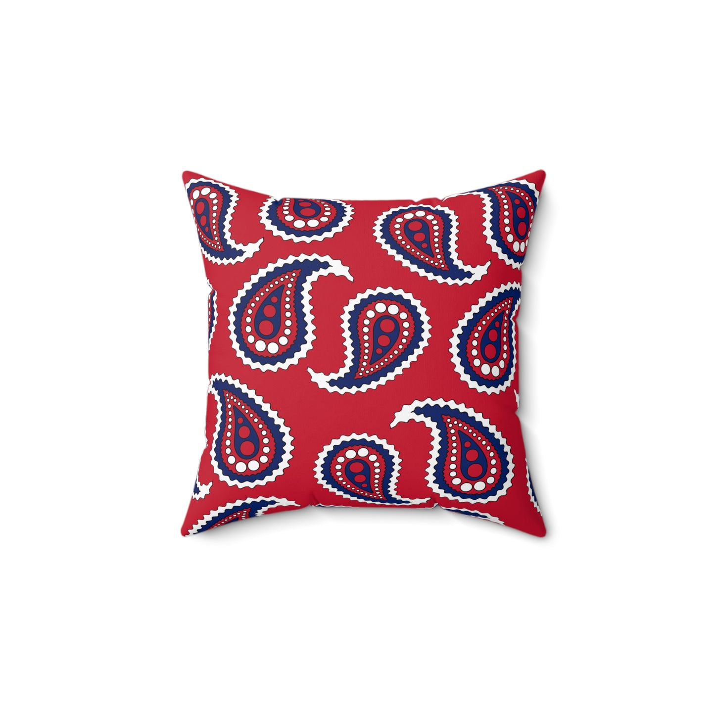 Saint Helena, Ascension And Tristan Da Cunha Retro Paisley Cushion Pillow