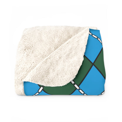 Rwanda Retro Argyle Blanket Throw