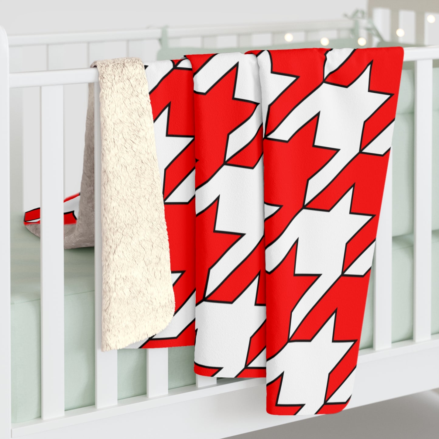 Georgia Retro Houndstooth Blanket Throw