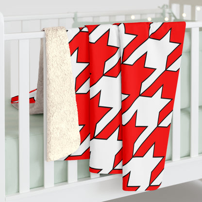Georgia Retro Houndstooth Blanket Throw