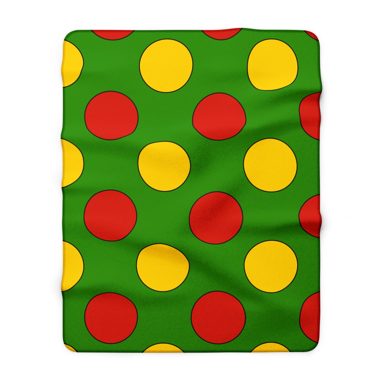 Benin Retro Polka Dots Blanket Throw