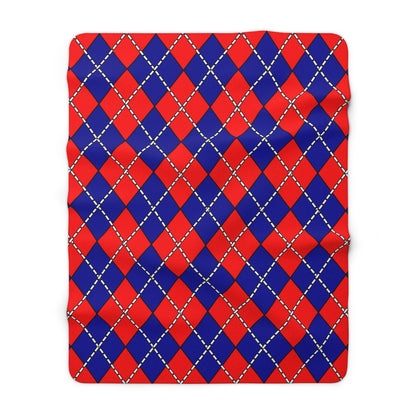 Taiwan Retro Argyle Blanket Throw