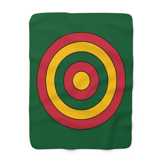 Mauritania Retro Target Blanket Throw