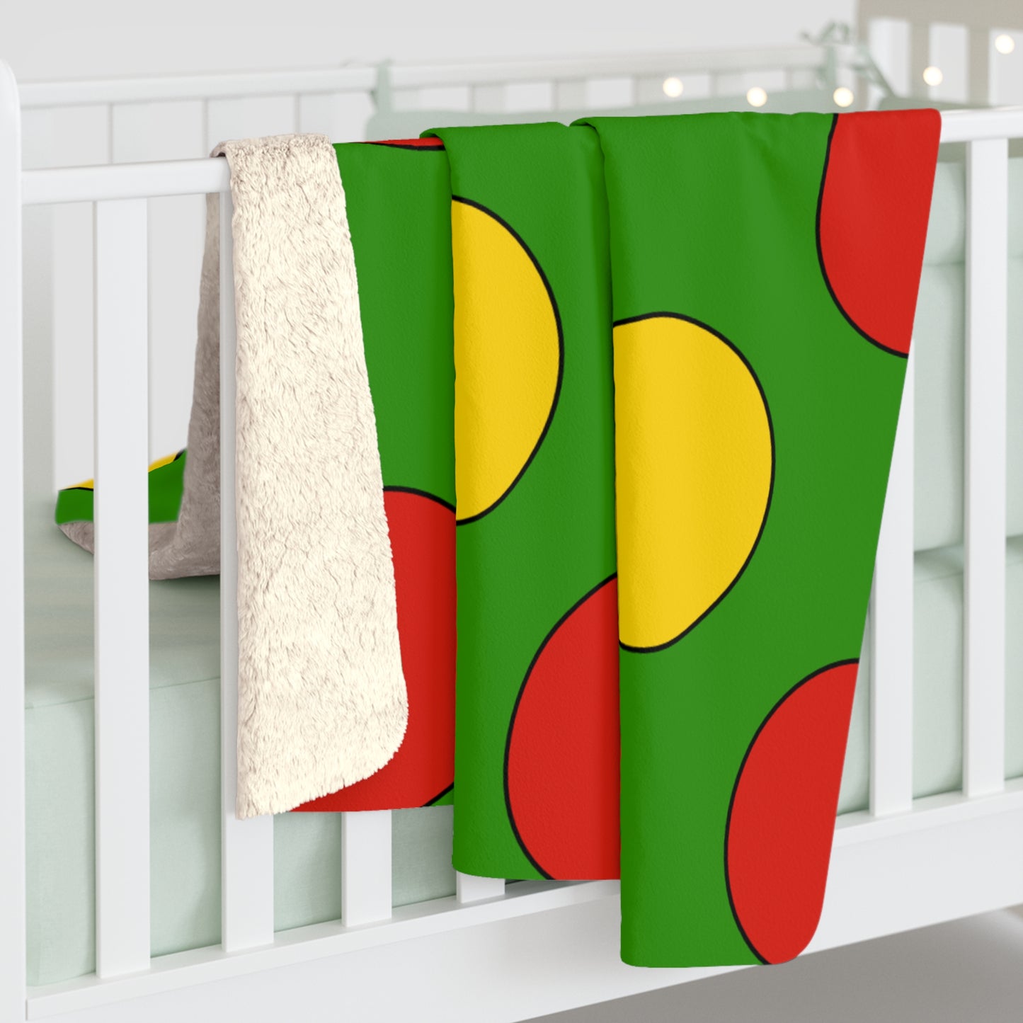 Benin Retro Polka Dots Blanket Throw