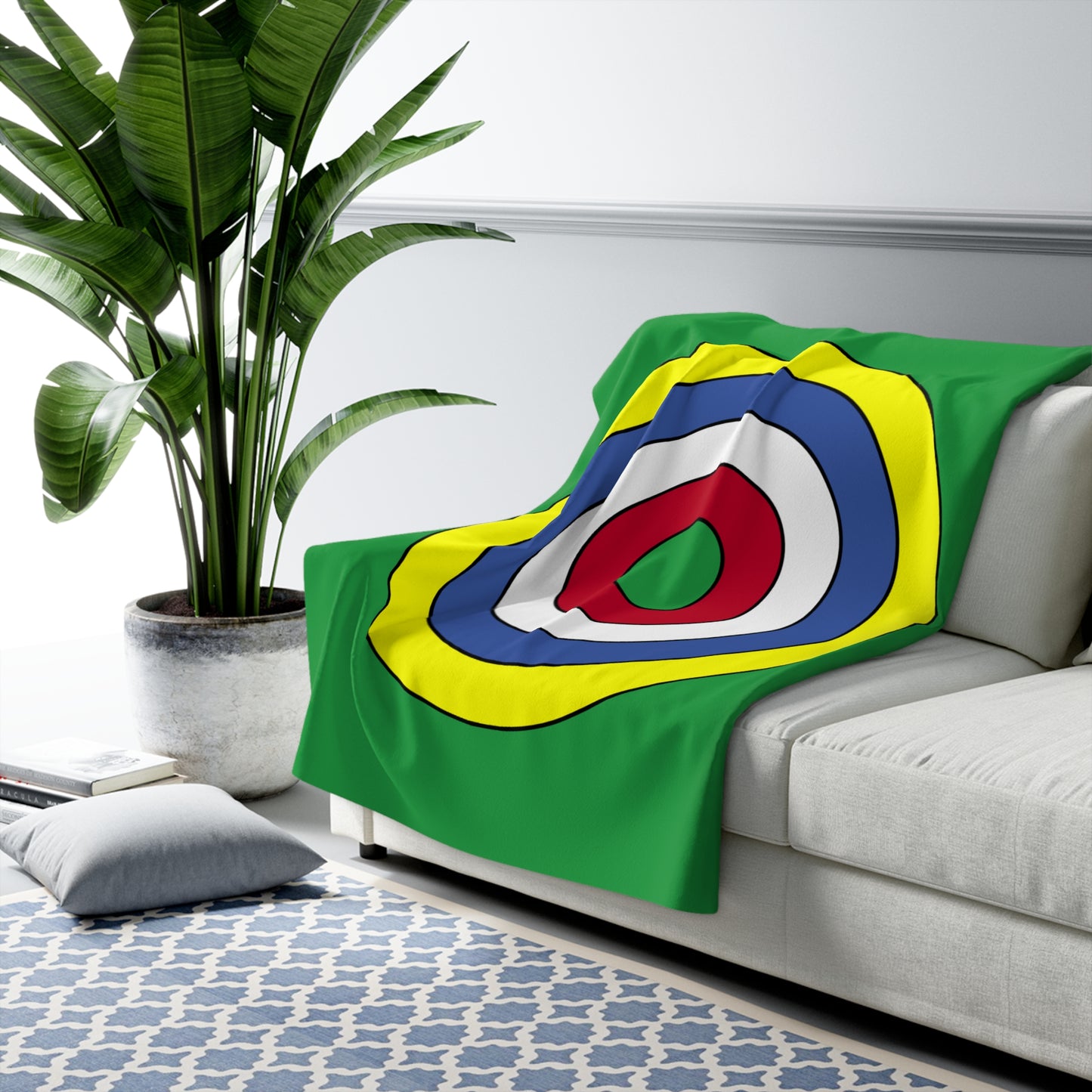Comoros Retro Target Blanket Throw