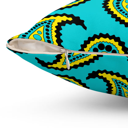 Bahamas Retro Paisley Cushion Pillow