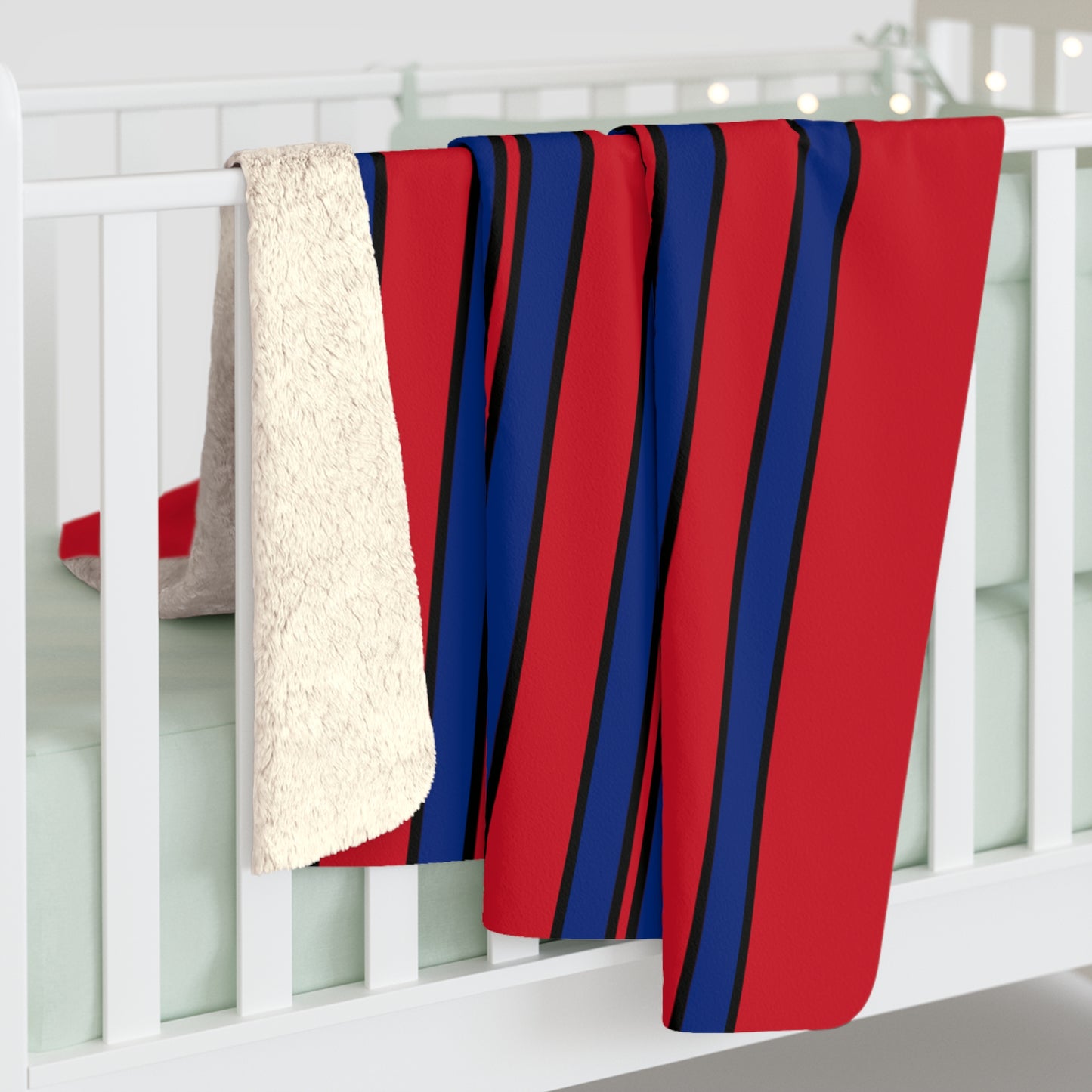 Liechtenstein Retro Stripes Blanket Throw