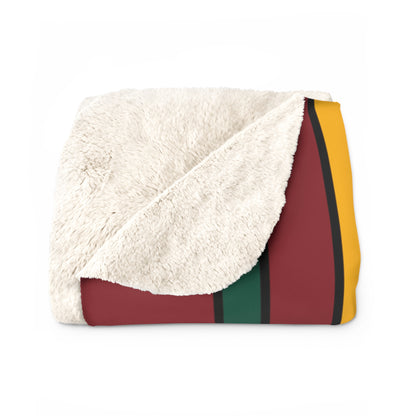 Sri Lanka Retro Stripes Blanket Throw