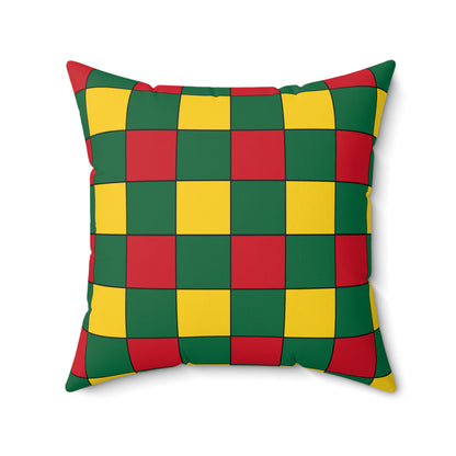 Ghana Retro Check Cushion Pillow