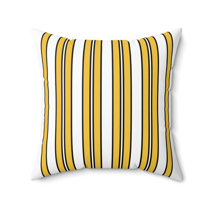 United States Virgin Islands Retro Stripes Cushion Pillow