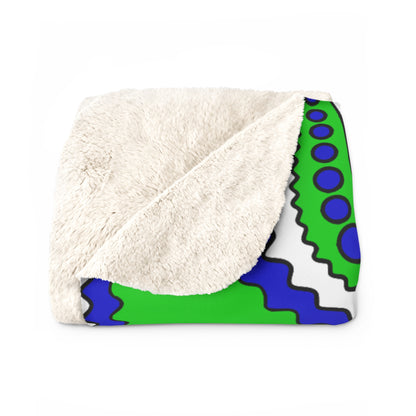Sierra Leone Retro Paisley Blanket Throw