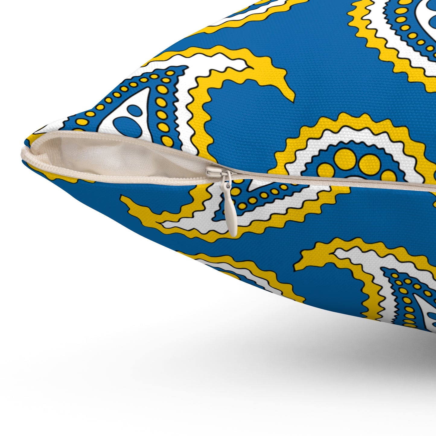 Canary Islands Retro Paisley Cushion Pillow