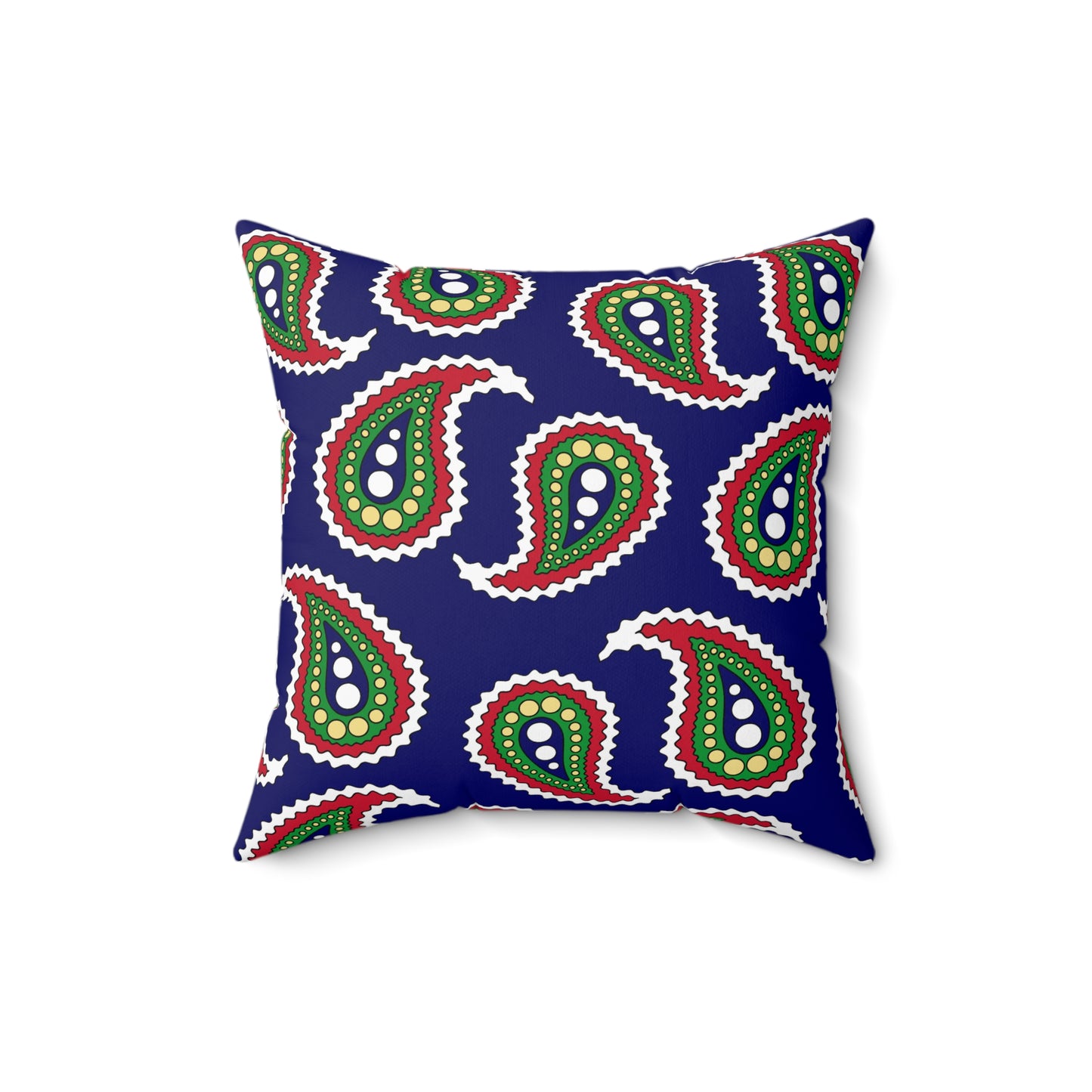 Cayman Islands Retro Paisley Cushion Pillow