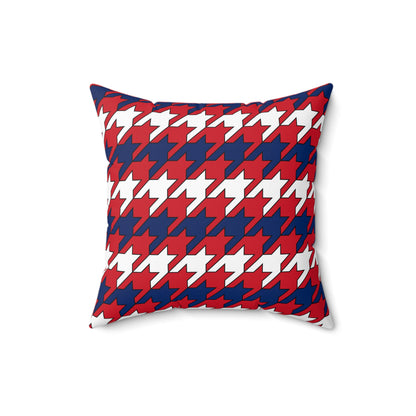 Lao Peoples Democratic Republic Retro Houndstooth Cushion Pillow