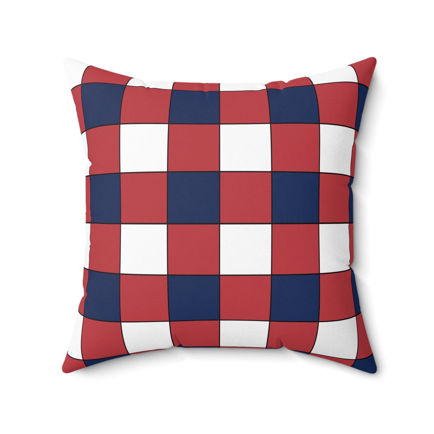 United States Minor Outlying Islands Retro Check Cushion Pillow