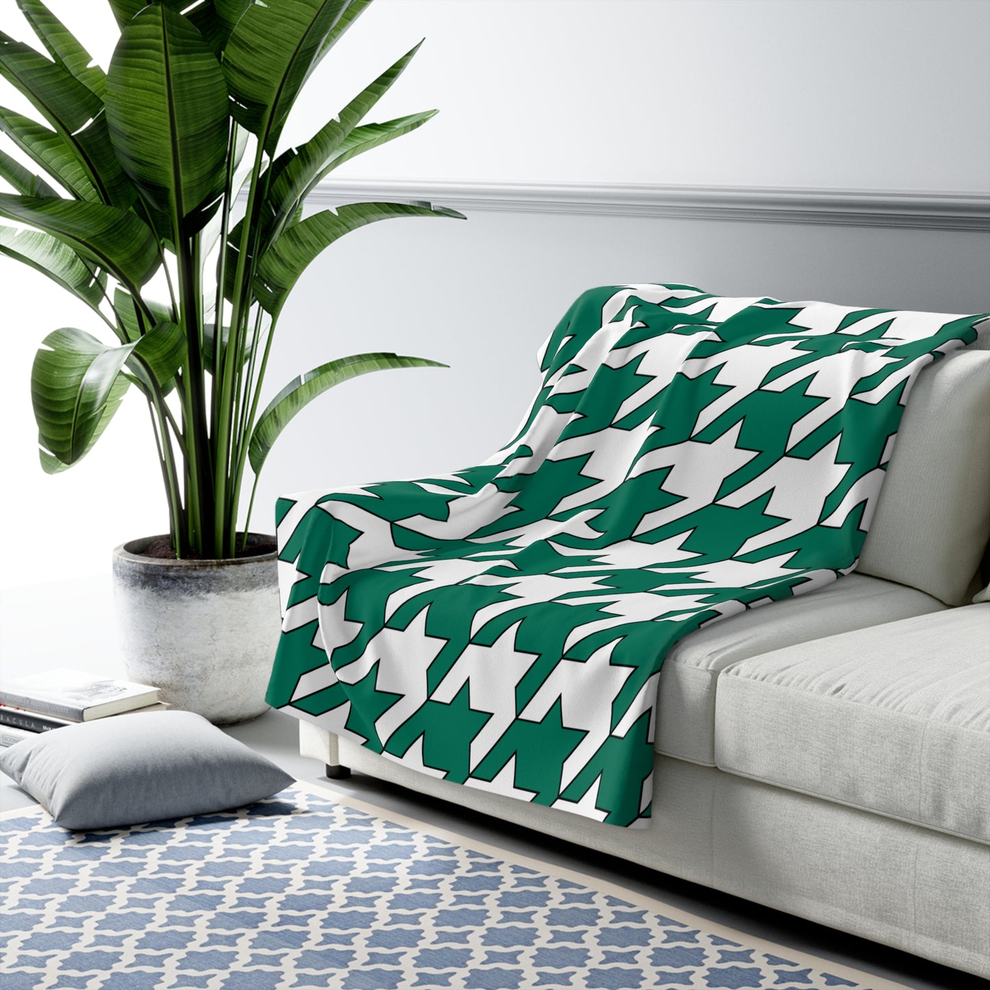 Macao Retro Houndstooth Blanket Throw