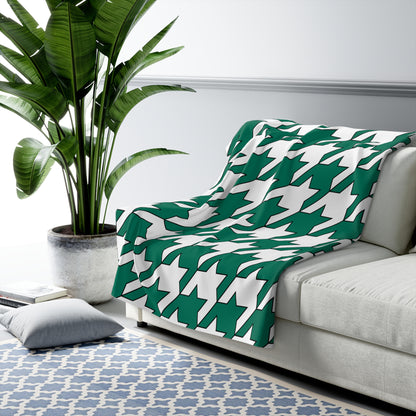 Macao Retro Houndstooth Blanket Throw