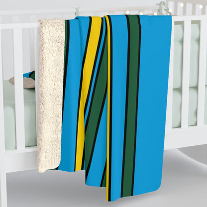 Rwanda Retro Stripes Blanket Throw