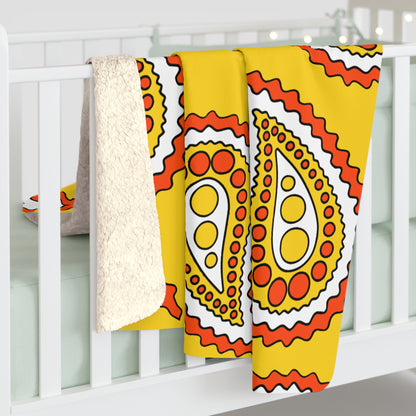 Bhutan Retro Paisley Blanket Throw