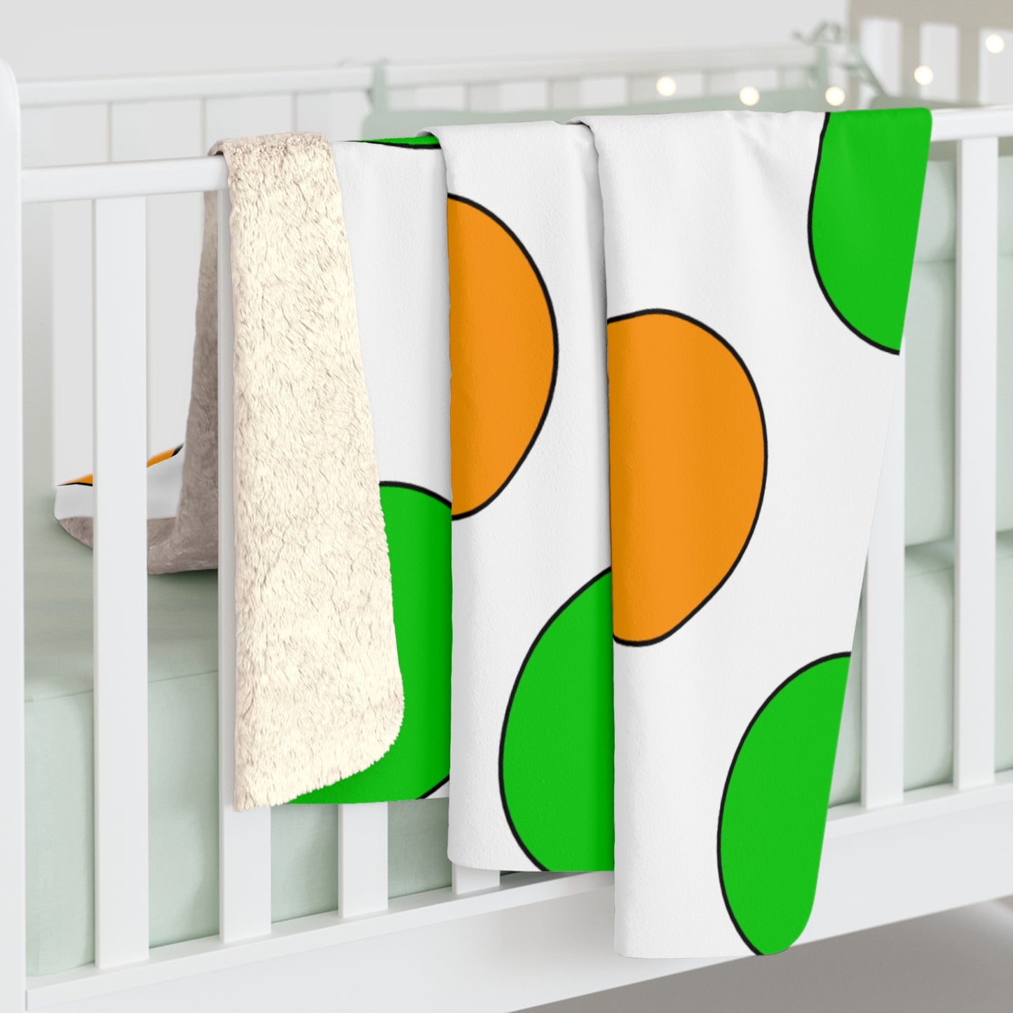 Cote Divoire Retro Polka Dots Blanket Throw