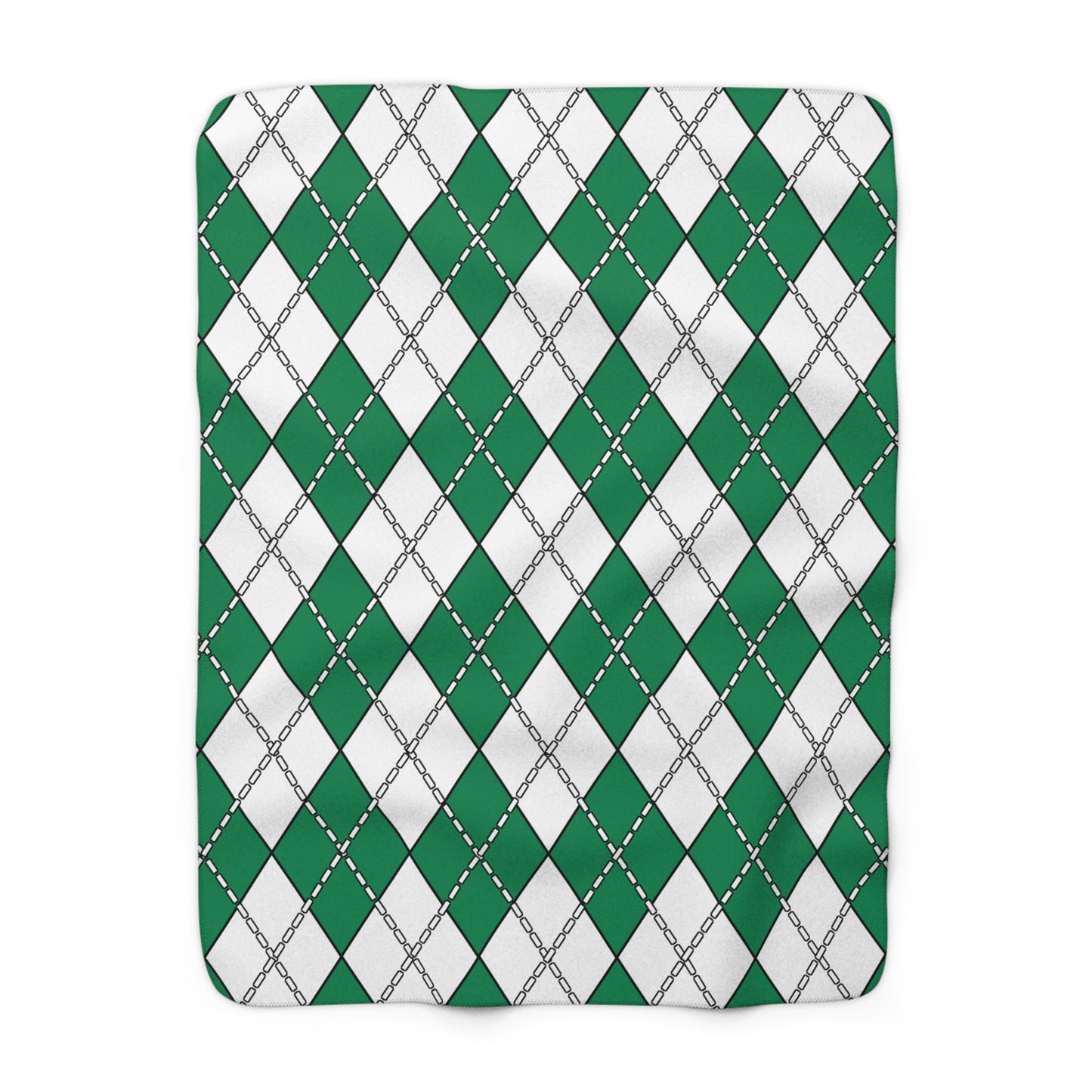 Nigeria Retro Argyle Blanket Throw