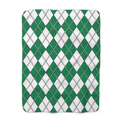 Nigeria Retro Argyle Blanket Throw