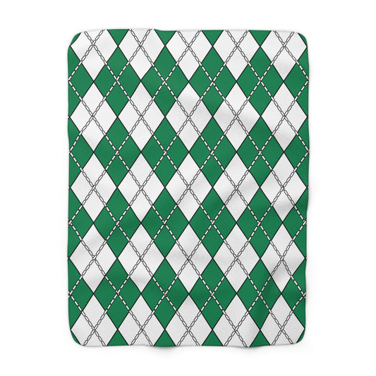 Nigeria Retro Argyle Blanket Throw