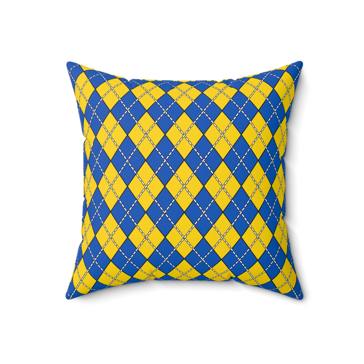Ukraine Retro Argyle Cushion Pillow