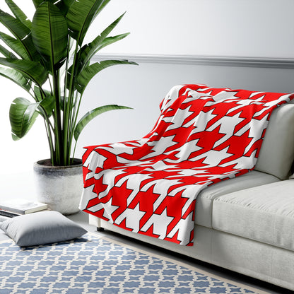 Georgia Retro Houndstooth Blanket Throw