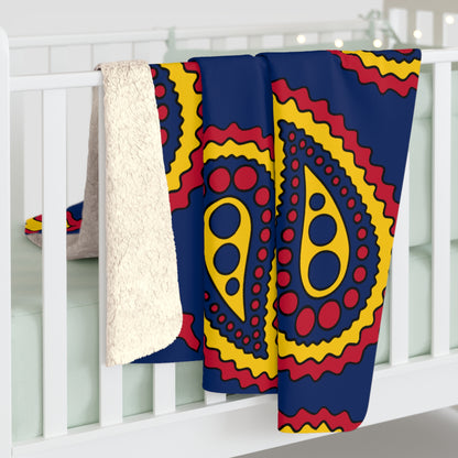 Chad Retro Paisley Blanket Throw