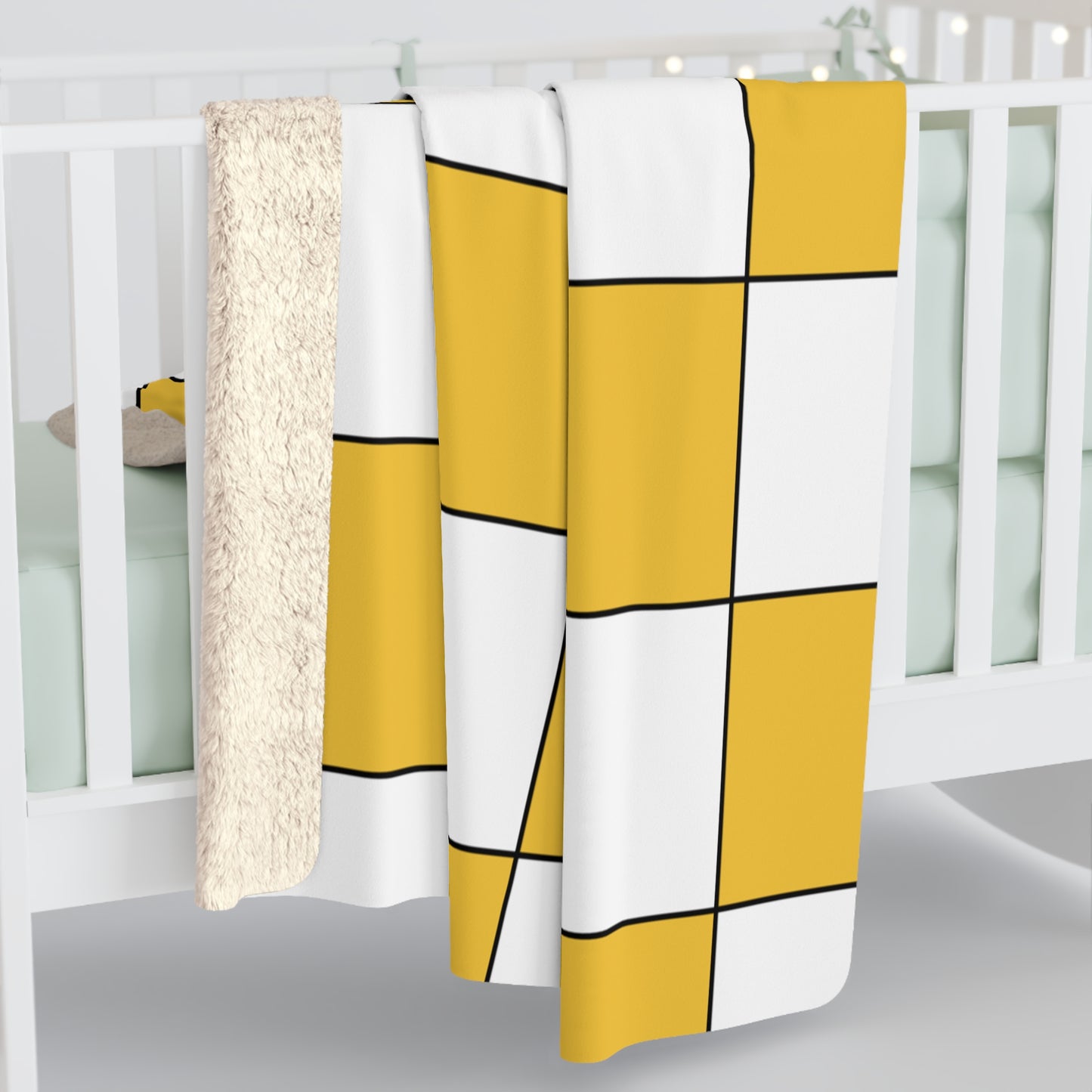 United States Virgin Islands Retro Check Blanket Throw