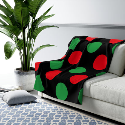Libya Retro Polka Dots Blanket Throw