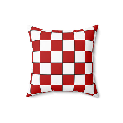 Isle Of Man Retro Check Cushion Pillow