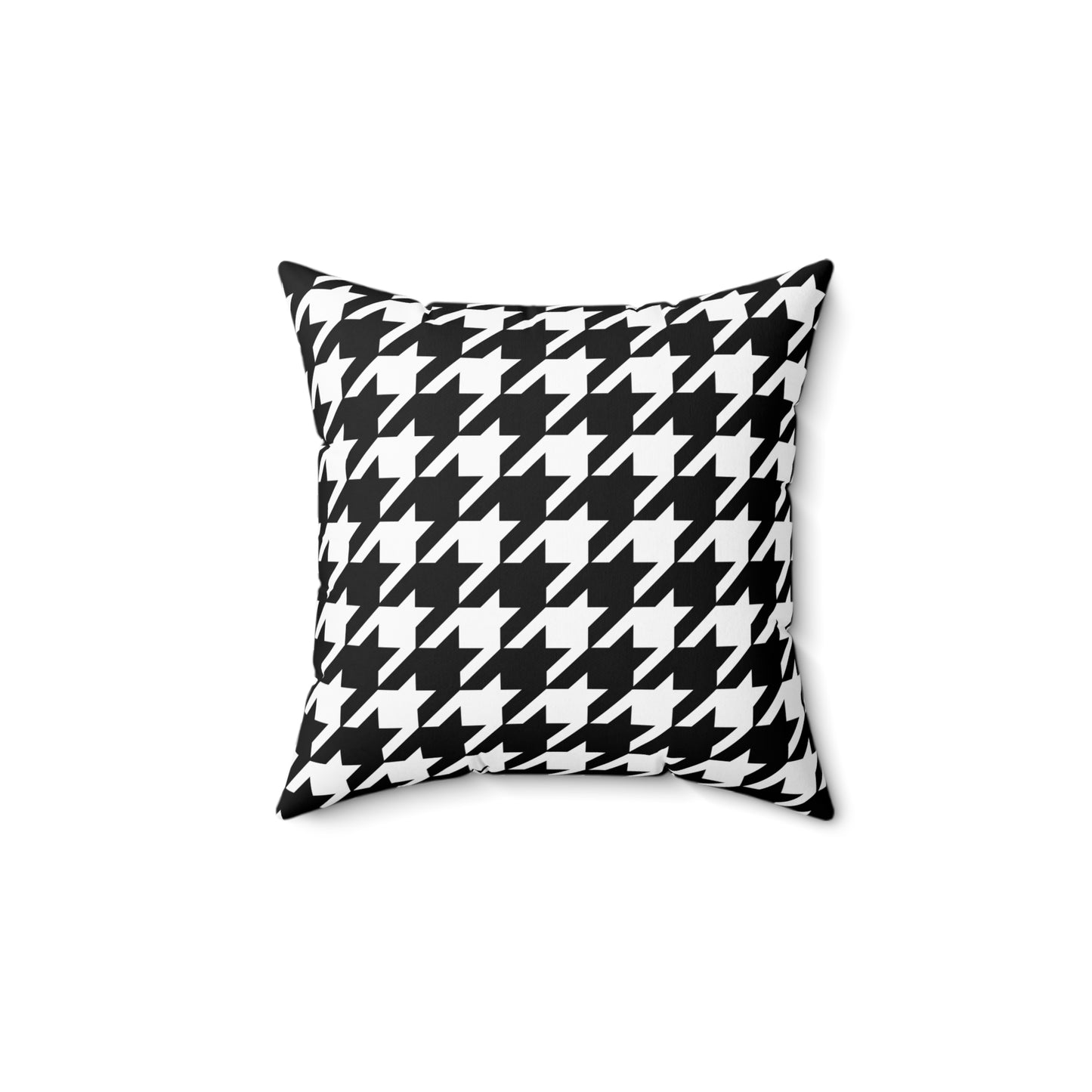 White, Black Retro Houndstooth Cushion Pillow