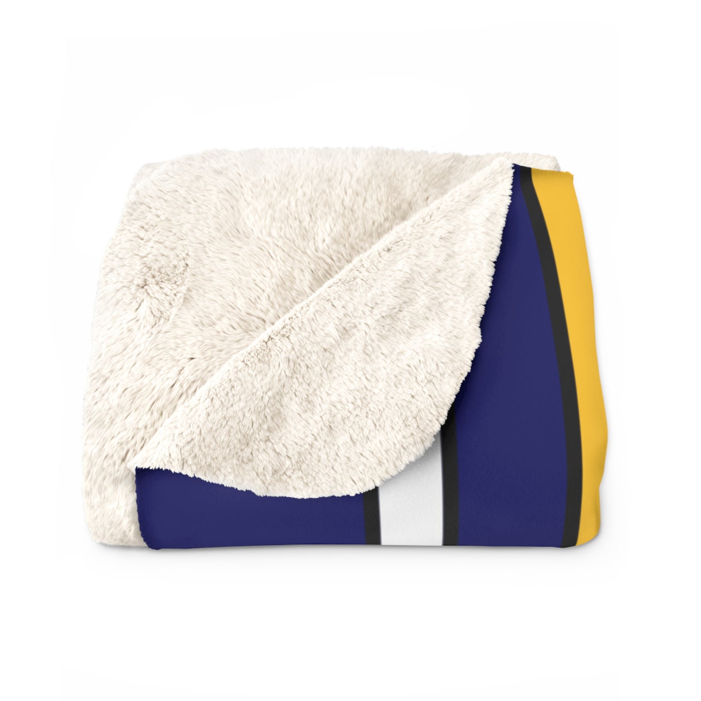 British Virgin Islands Retro Stripes Blanket Throw