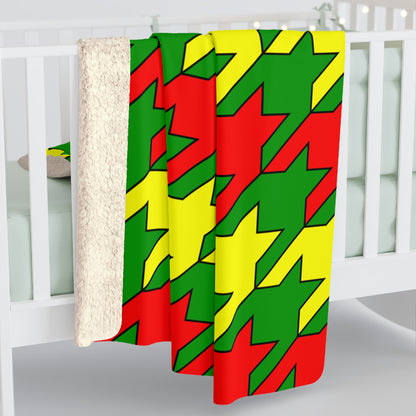 Guinea Retro Houndstooth Blanket Throw