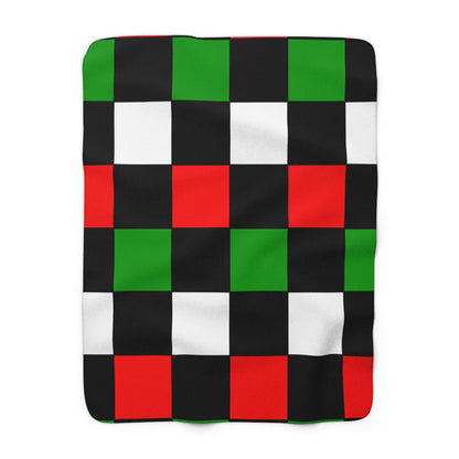 Sudan Retro Check Blanket Throw