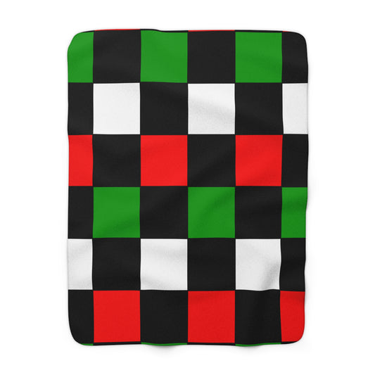 Sudan Retro Check Blanket Throw