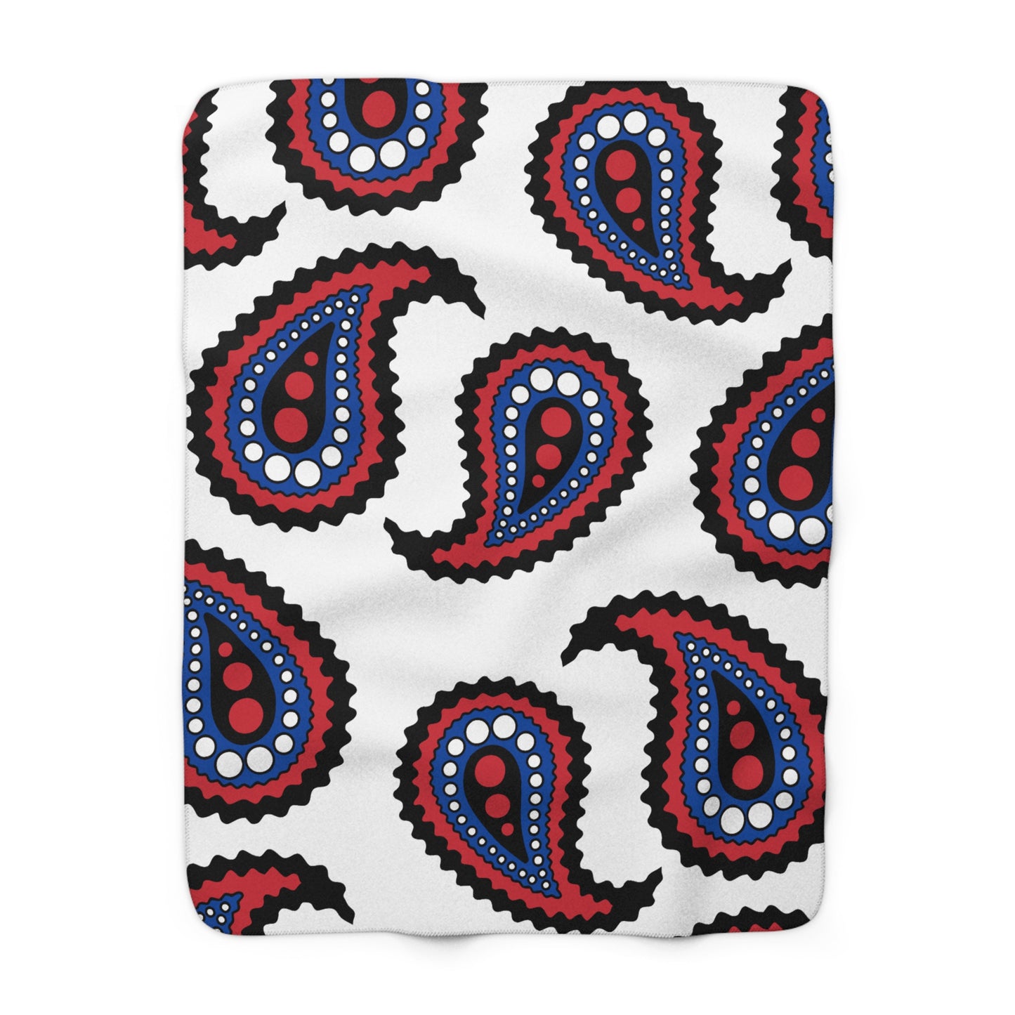 Republic Of Korea Retro Paisley Blanket Throw