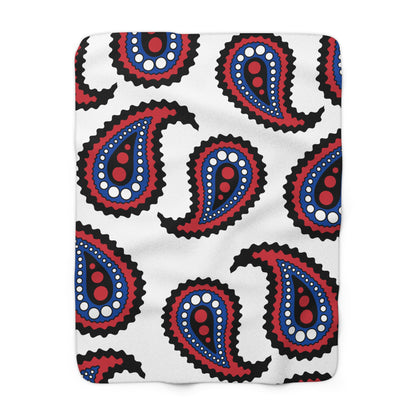Republic Of Korea Retro Paisley Blanket Throw