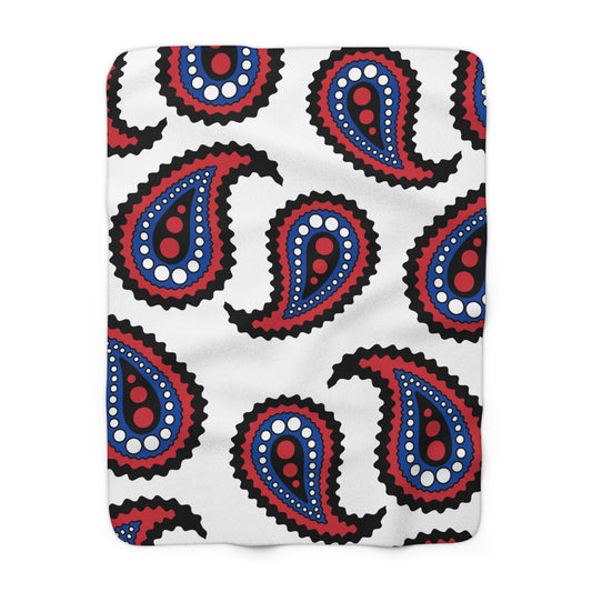 Republic Of Korea Retro Paisley Blanket Throw
