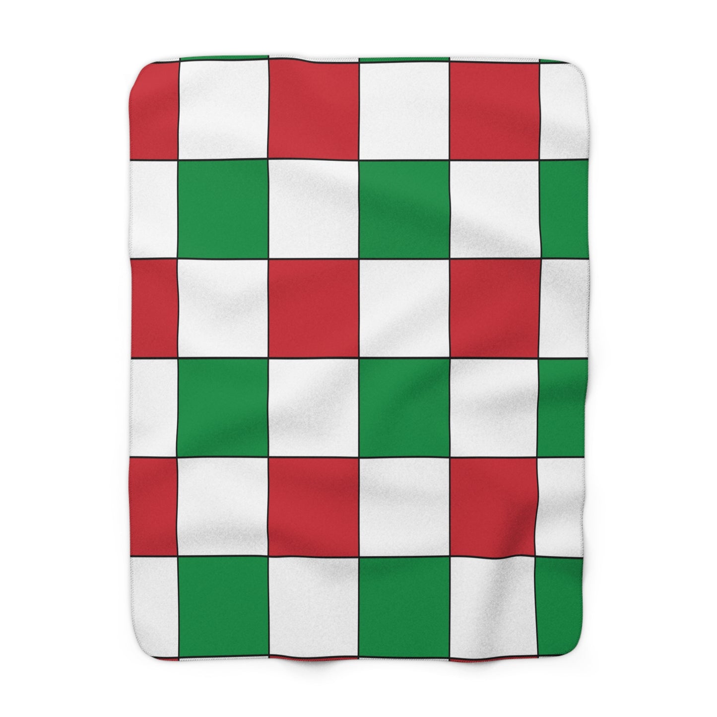 Italy Retro Check Blanket Throw