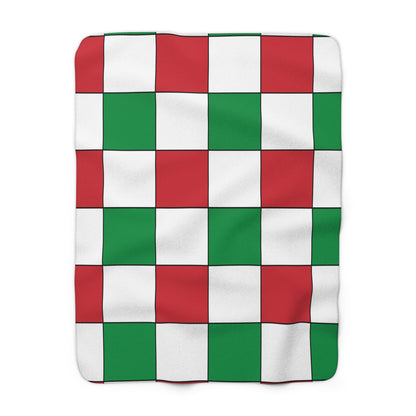 Italy Retro Check Blanket Throw