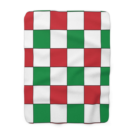 Italy Retro Check Blanket Throw