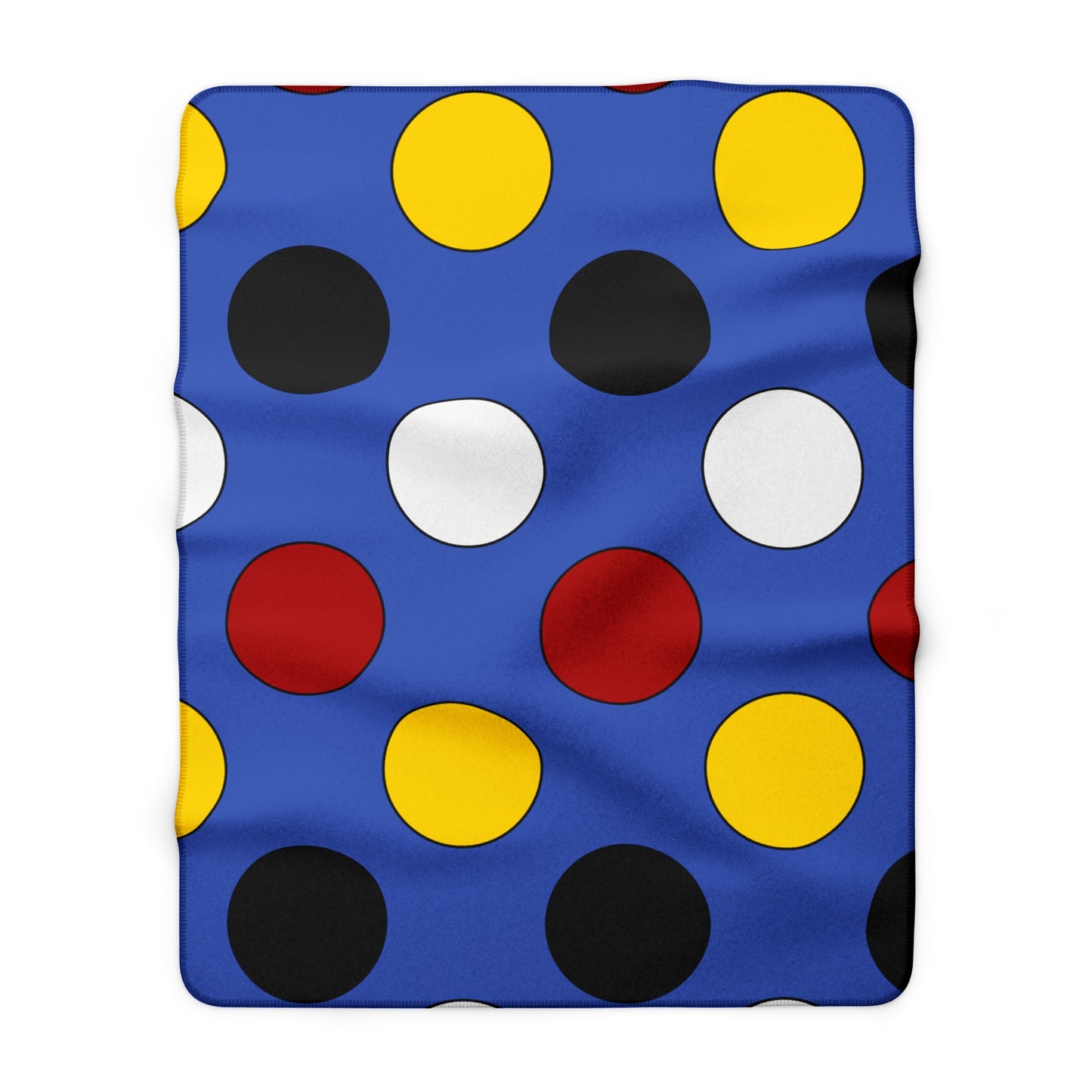 Eswatini Retro Polka Dots Blanket Throw